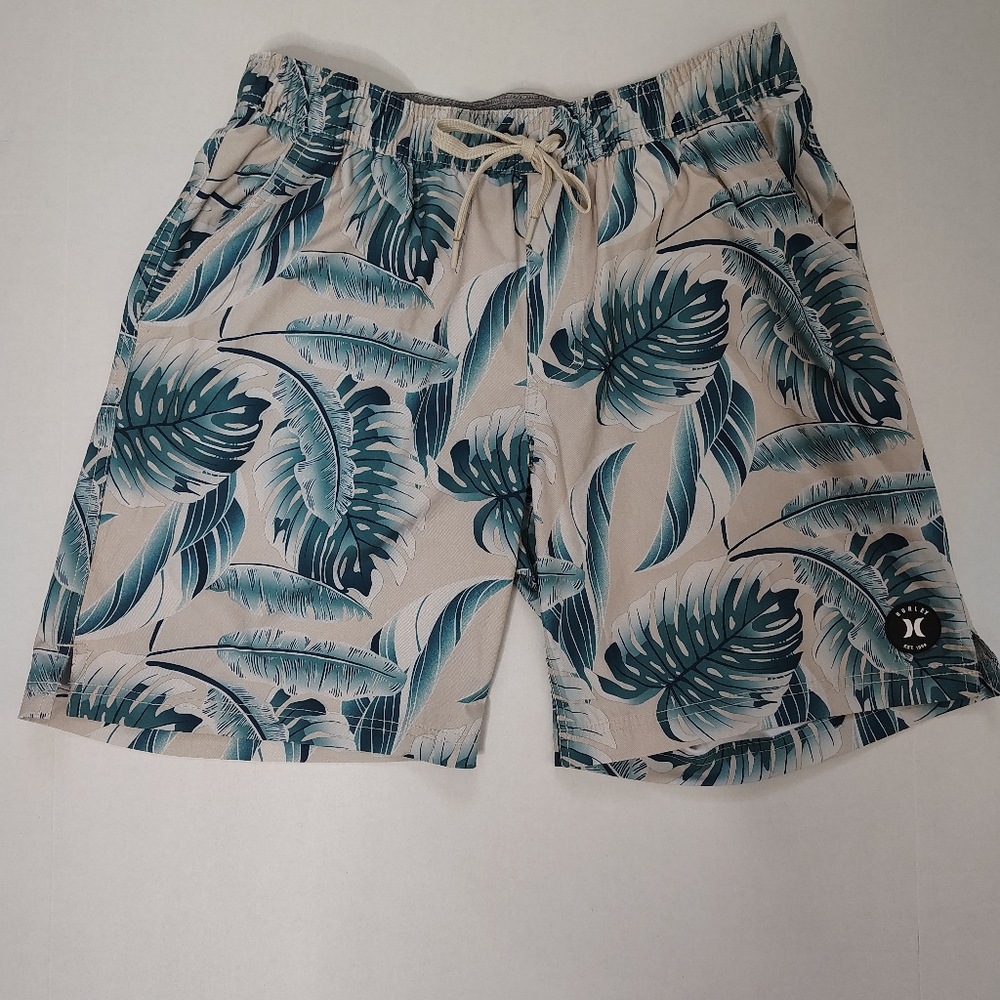 Hurley Regular Fit Swim Shorts Board Shorts Tropical Floral Hawaiian Men's XL